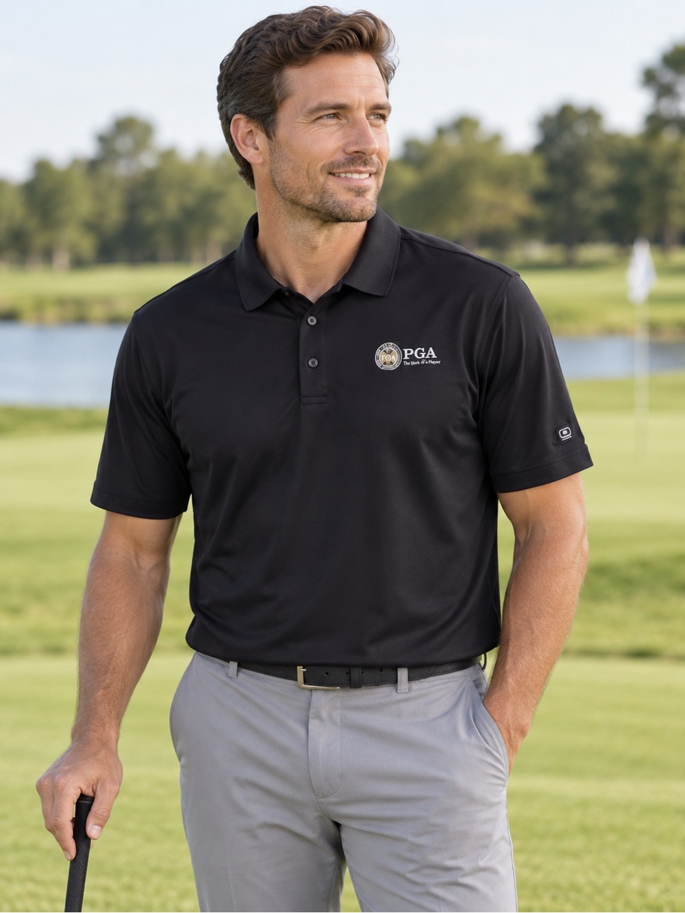 ⛳️ OGIO Black Embroidered PGA Logo & “Northern Ohio Section” Golf Polo Shirt XL